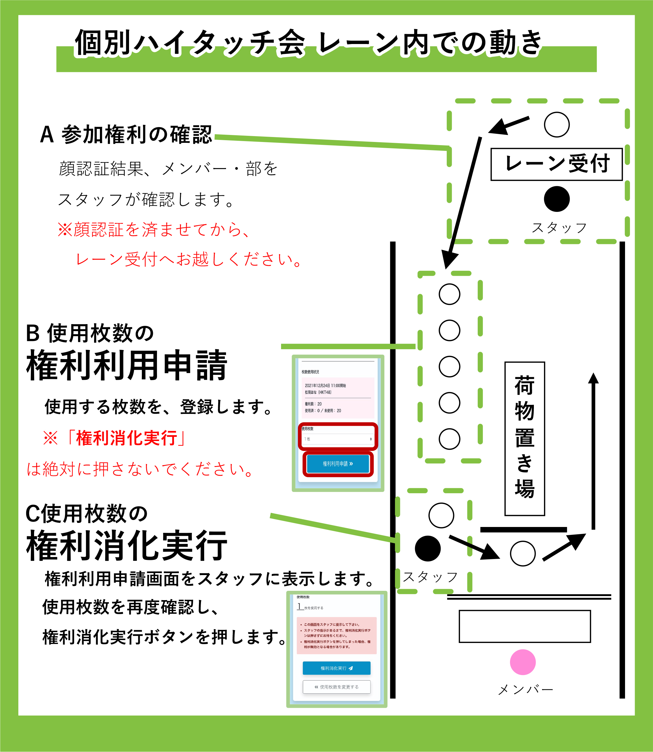 モネク ハイタッチ券 Aチーム 2枚 取引垢専用様 HKT48坂本りの・地頭江音々 2/14（土）15（日）開催 19thシングル