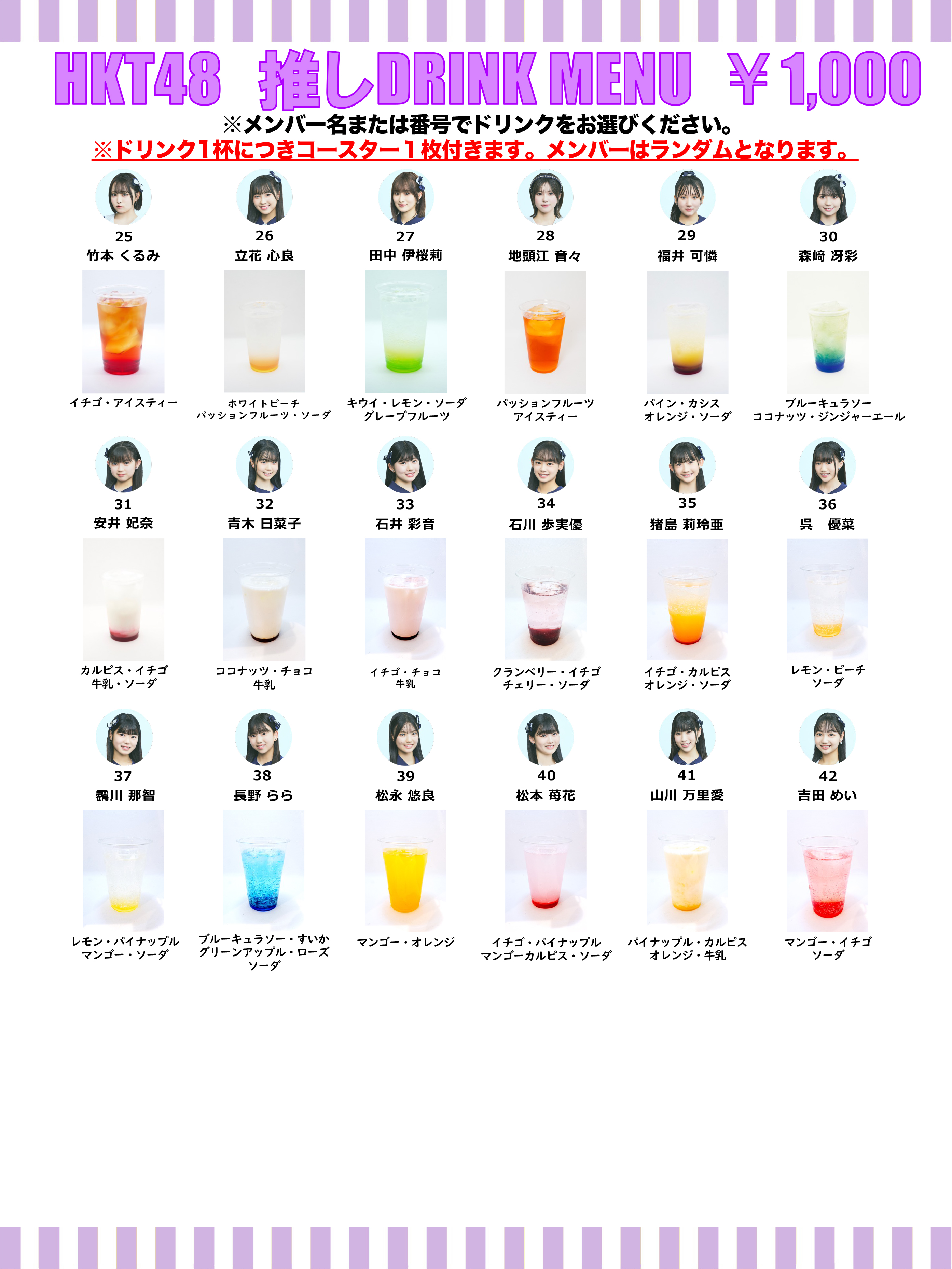 HKT48 推しドリンク コースター第19弾販売開始のお知らせ | ニュース